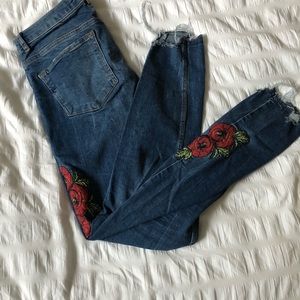 Zara Embroidered Jeans